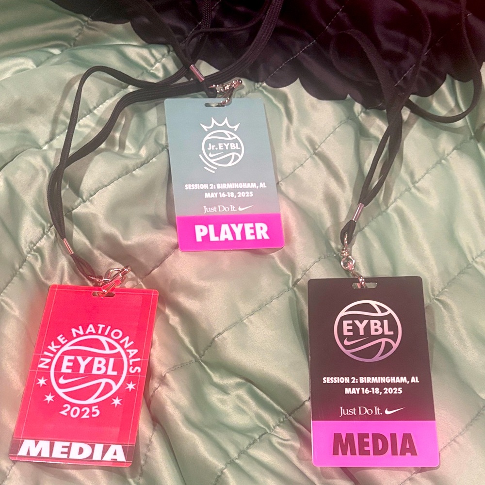 Nike Nationals and Jr. EYBL Lanyards - Red, Blue, Black - Picture 1 of 1